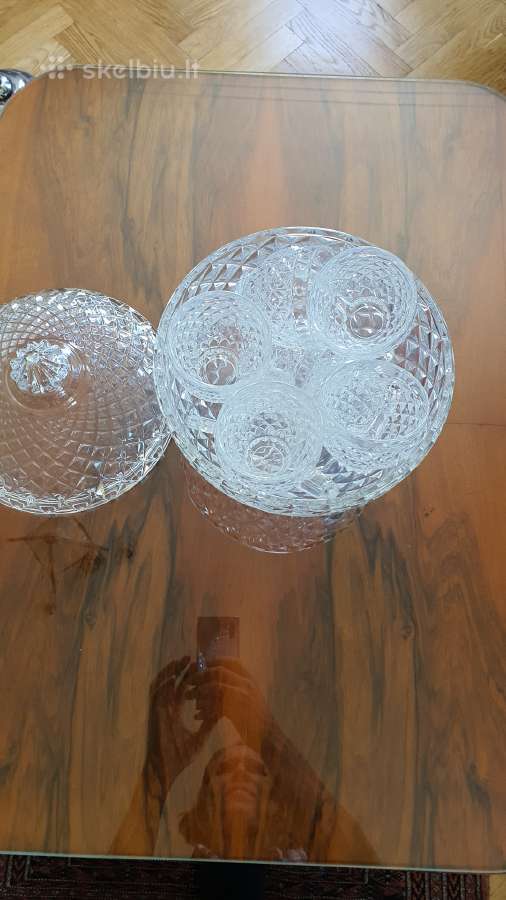 Įspūdingas krikštolinis Mid Century punčo rinkinys - nuotraukos Nr. 4