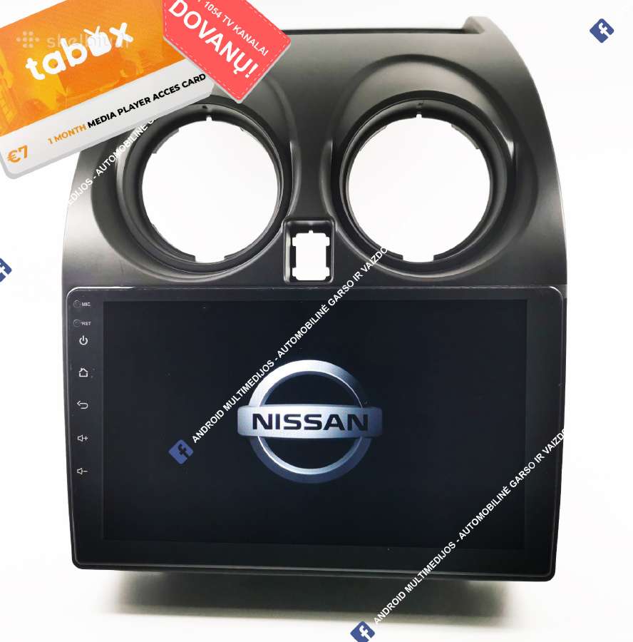 Nissan Qashqai Android multimedijos / multimedia