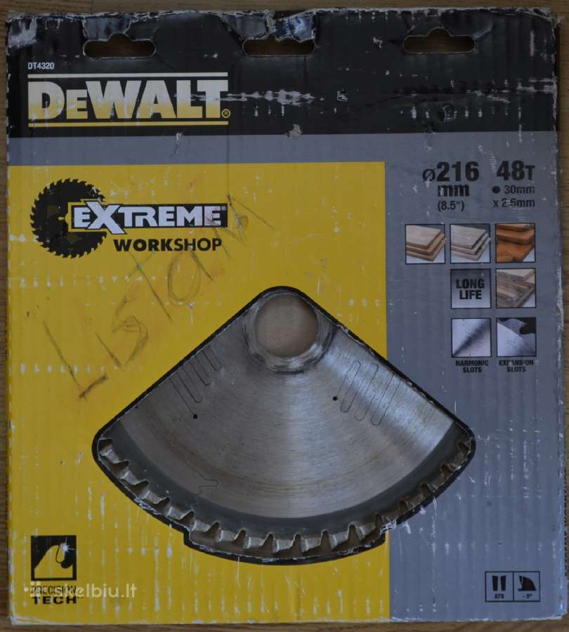 Dewalt pjovimo diskai medienai - nuotraukos Nr. 3