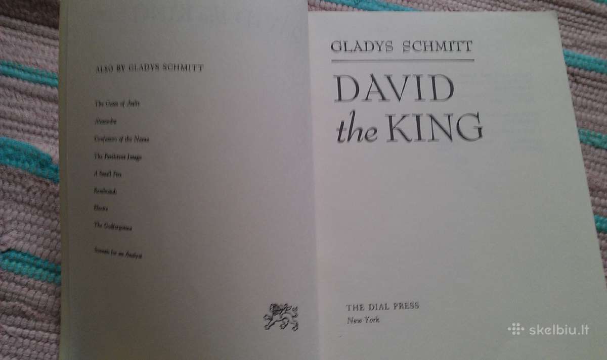 David the King Gladys Schmitt 1973m. - nuotraukos Nr. 2