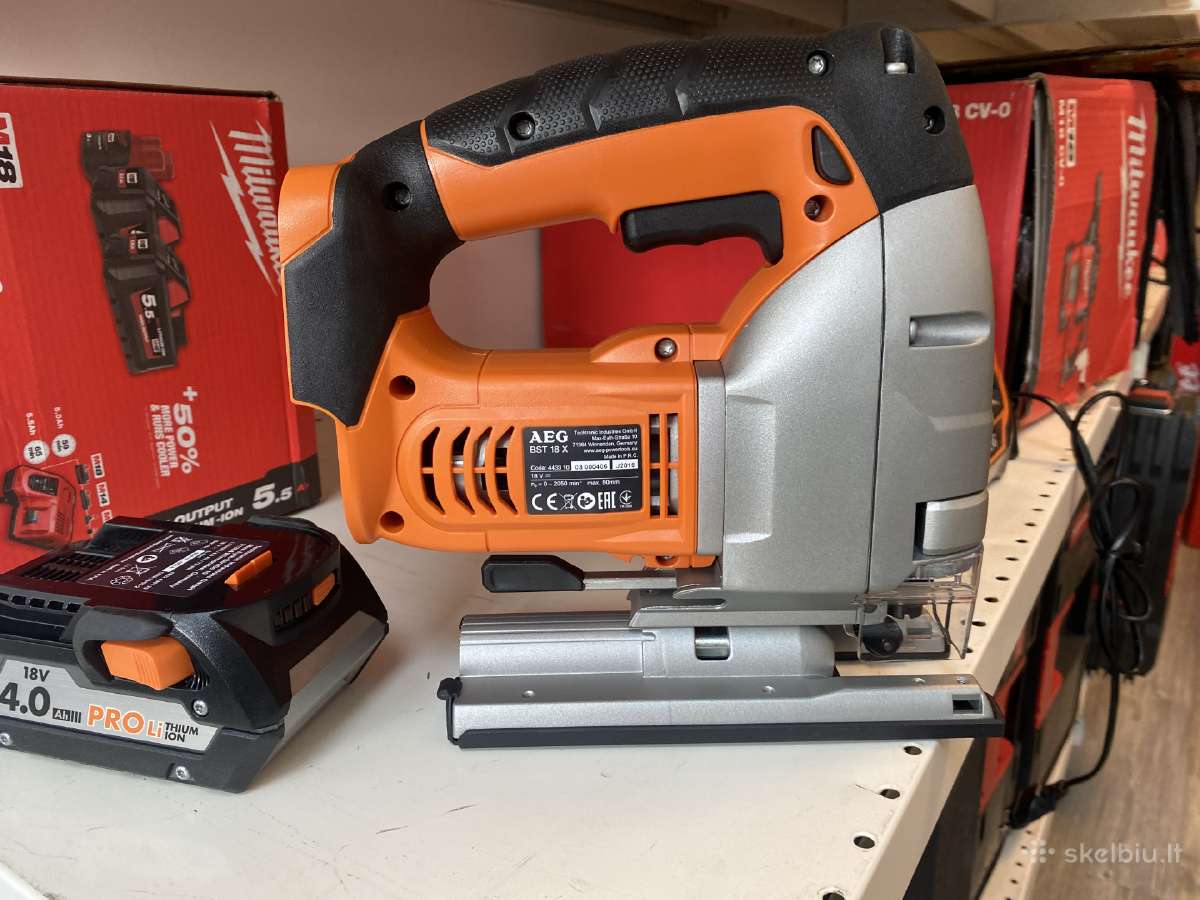 Siaurapjūklis Aeg Bst18xli-401b 18 V 1x4,0 Ah ak - nuotraukos Nr. 2