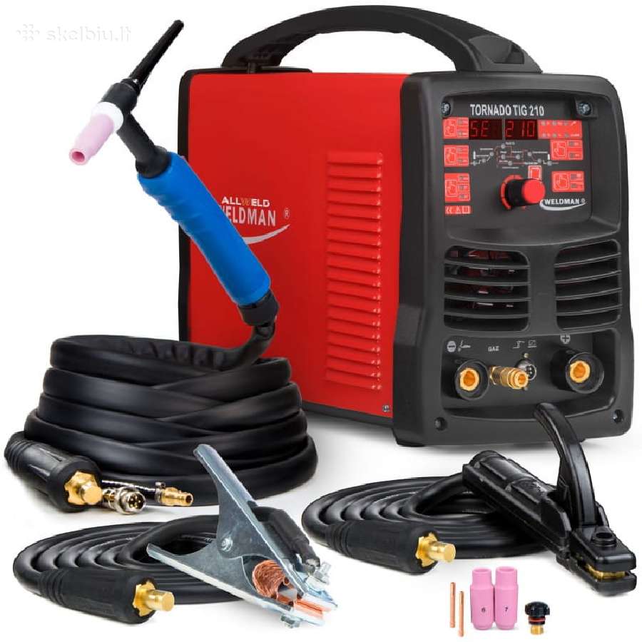 Tig Aliuminiui Tornado Tig 210 Ac/dc Hf Puls - nuotraukos Nr. 3