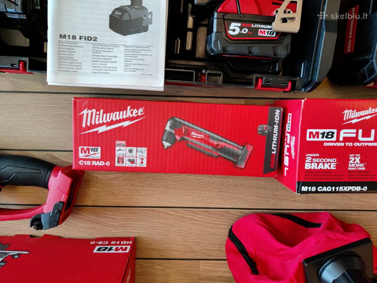 Akumuliatorinis kniediklis Milwaukee M18 Onefprt-0 - nuotraukos Nr. 20