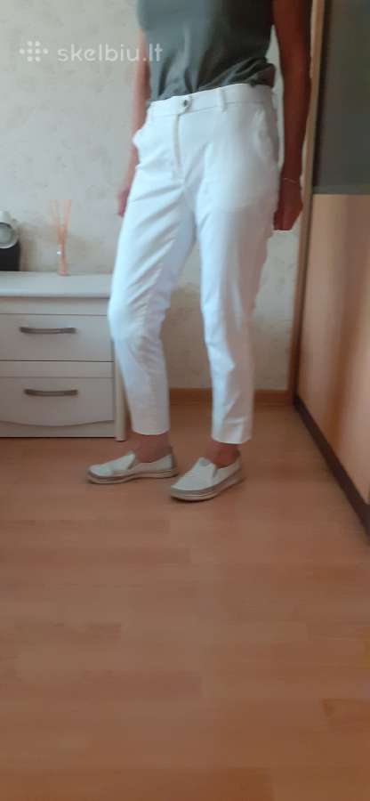 "h&m" baltos spalvos kelnes - nuotraukos Nr. 9