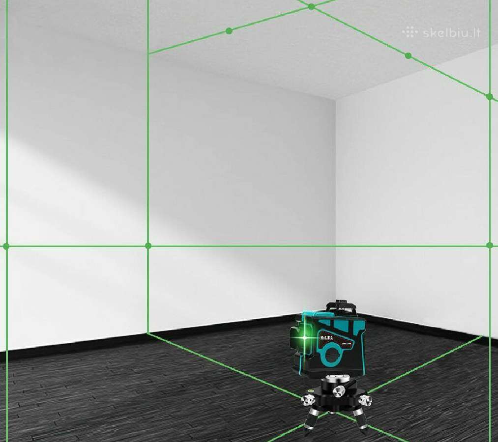 3D lazerinis 12 liniju, 360 laipsniu nivelyras - nuotraukos Nr. 6