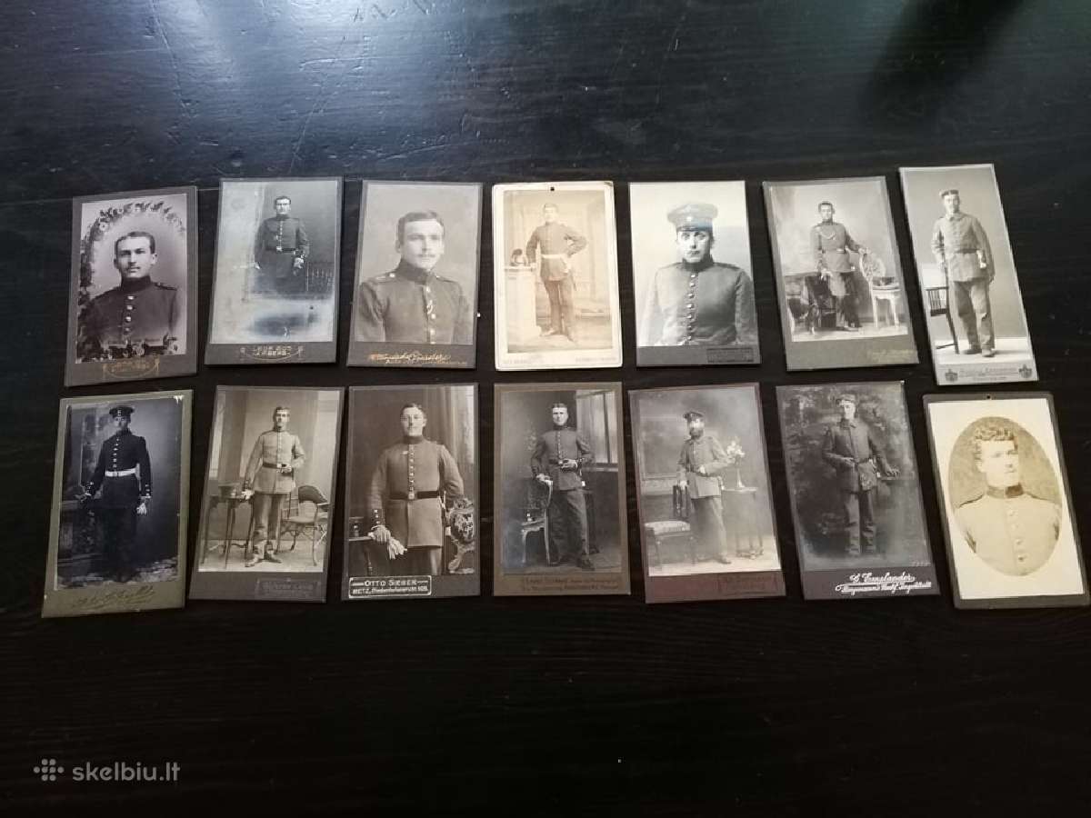 Ww1 vokiskos kartonazines nuotraukos