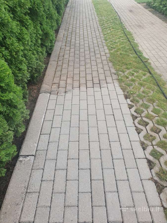 Trinkelių, fasadų, terasų, tvorų plovimas, valymas - nuotraukos Nr. 19