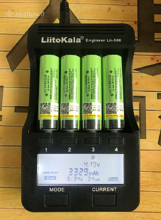 Akumuliatorius Liitokala 18650 3.7v 3400 mah - nuotraukos Nr. 3
