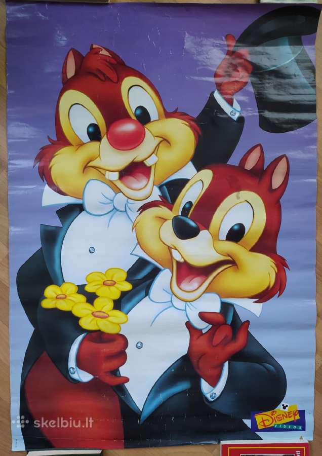 Senas Disnėjaus plakatas Čipas ir Deilas