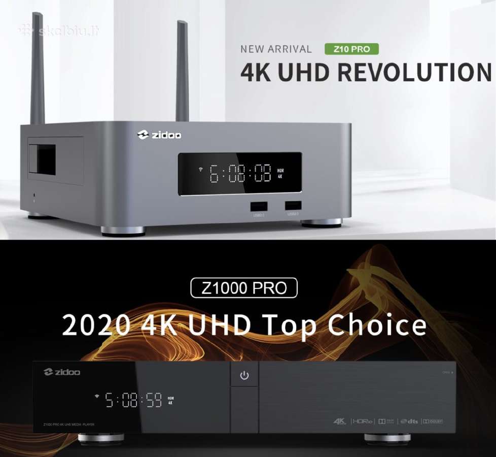 Zidoo Z9x 8k Android 8k media grotuvas naujas - nuotraukos Nr. 2