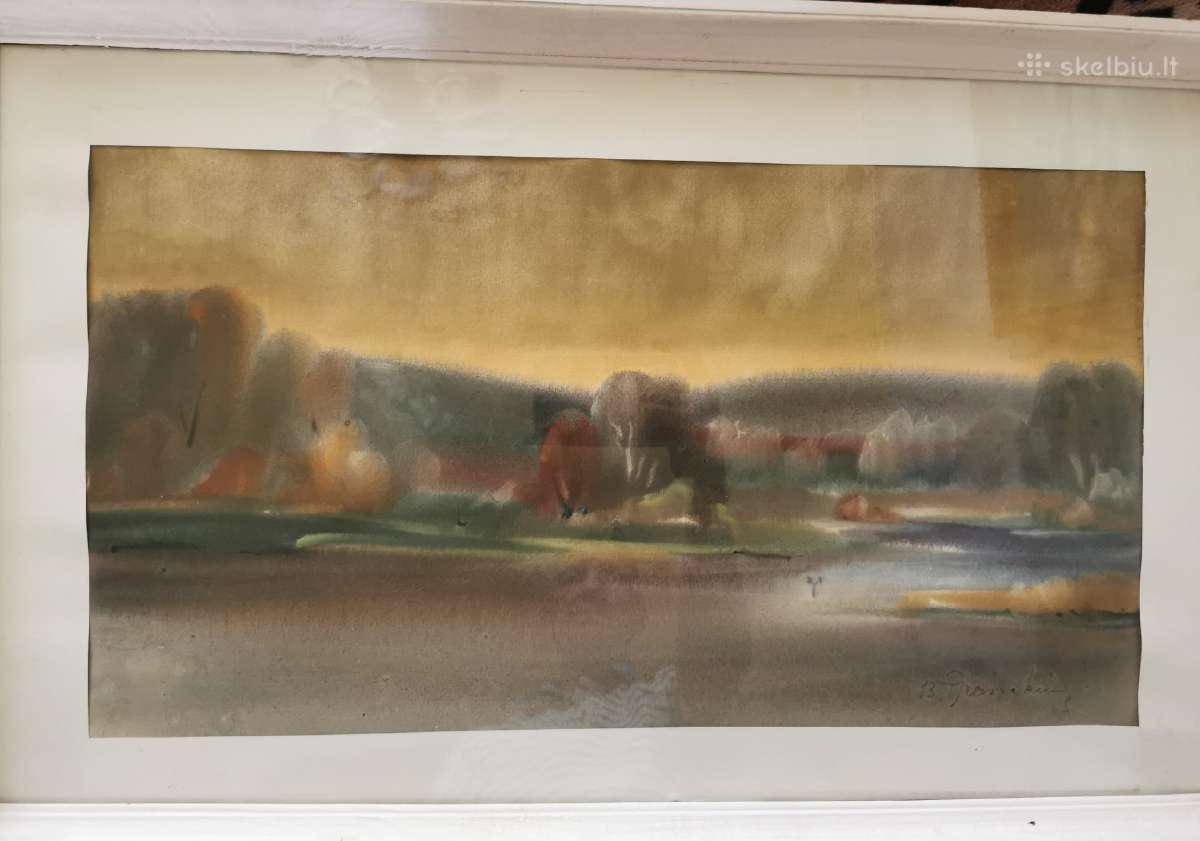 Lietuvos dailininkų Poručio, Slavinsko akvareles - nuotraukos Nr. 3