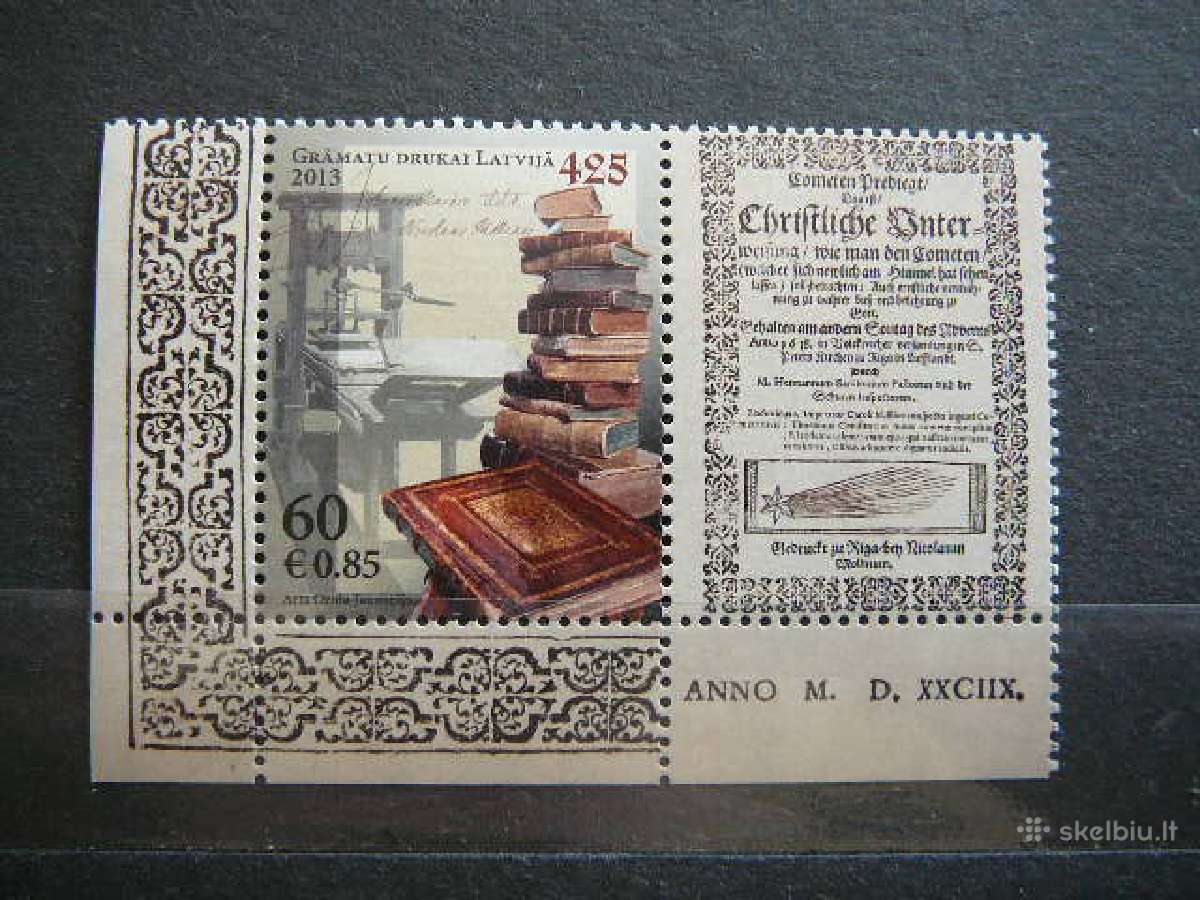 Latvija 2013 Spaustuve Knygos Mnh llt875f