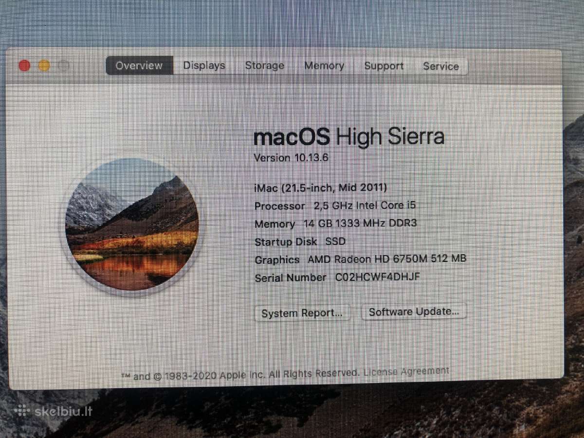 Apple iMac 21.5-inch "Core i5" 2.5 (mid-2011) - nuotraukos Nr. 3
