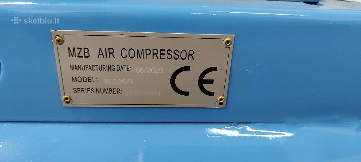 Oro kompresorius Mzb 88l 501l/min 8bar Akcija - nuotraukos Nr. 4