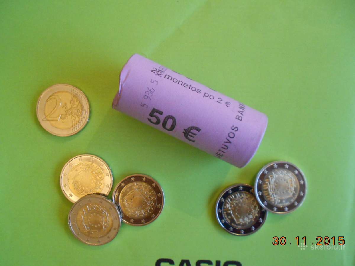 2 euro - Lb progine: Vilnius, Aciu, Baltu - nuotraukos Nr. 3