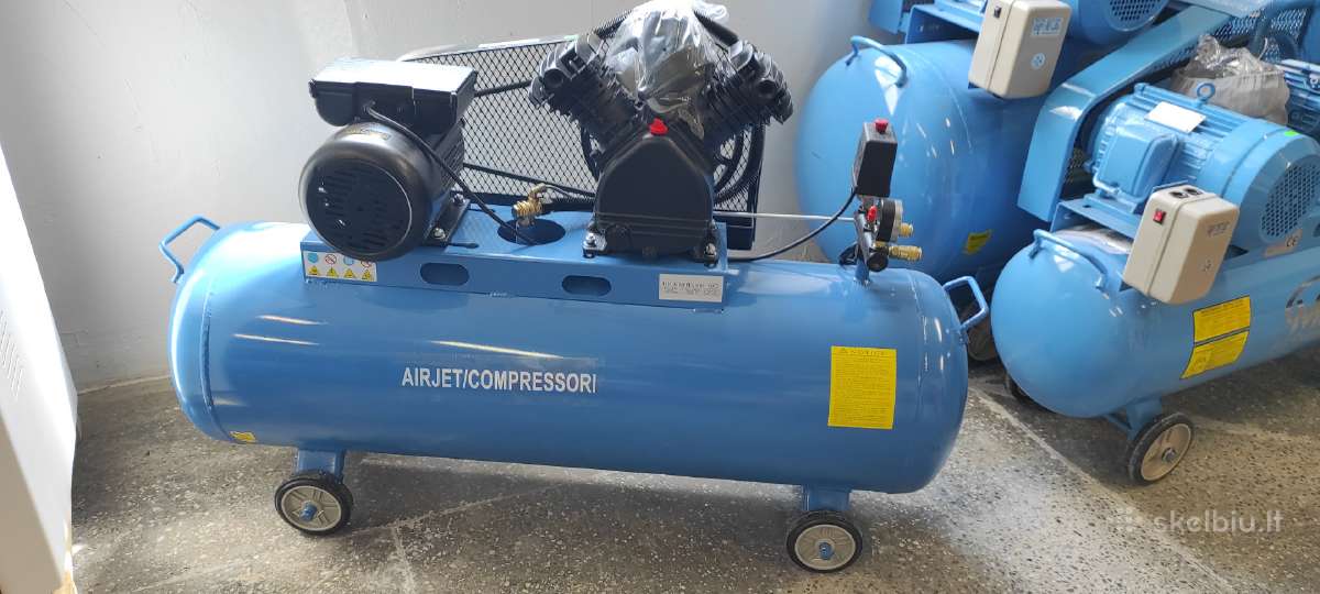 Galingas vienfazis oro kompresorius 100l - nuotraukos Nr. 3