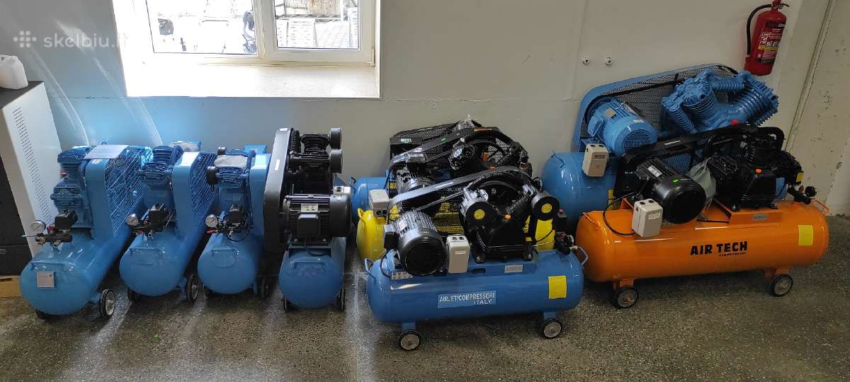 Galingas vienfazis oro kompresorius 100l - nuotraukos Nr. 4