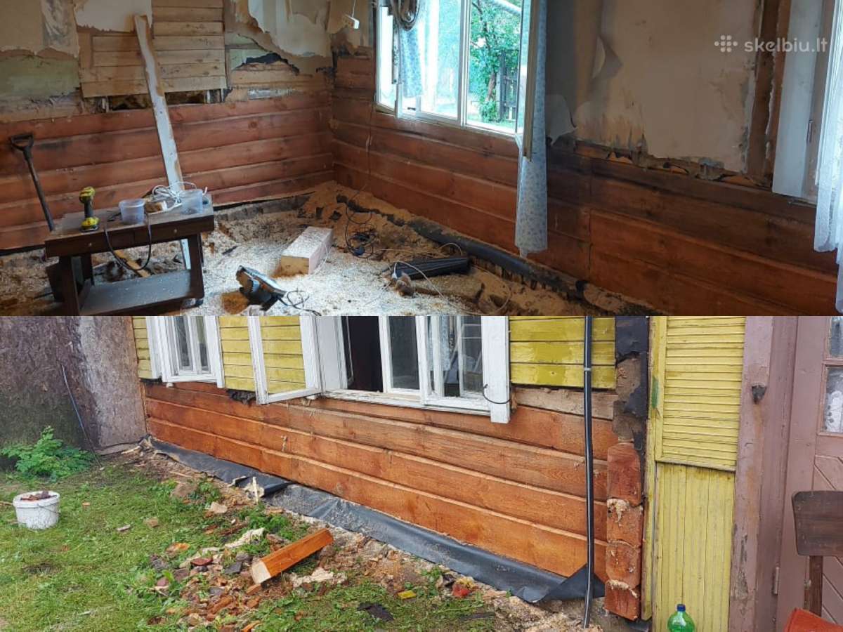 Senų rąstinių namų rekonstrukcija - nuotraukos Nr. 23