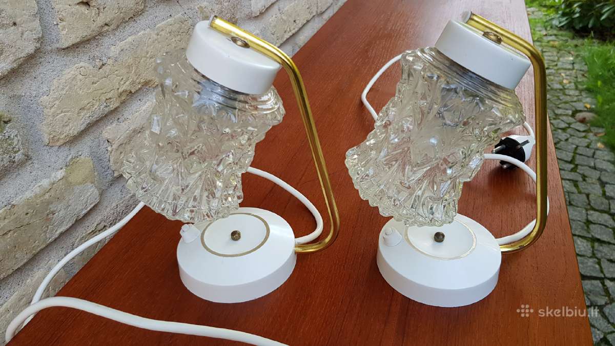 Vintažiniai mid century naktiniai šviestuvai - nuotraukos Nr. 11