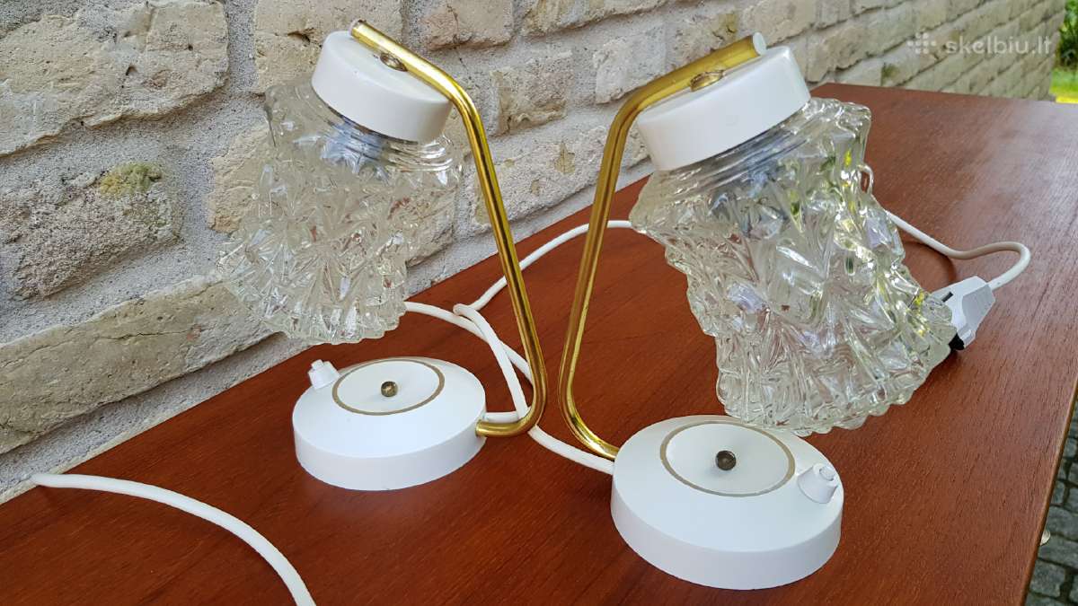 Vintažiniai mid century naktiniai šviestuvai - nuotraukos Nr. 13
