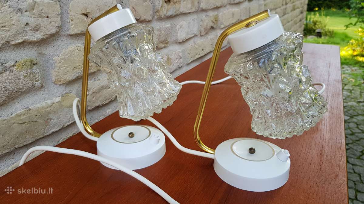 Vintažiniai mid century naktiniai šviestuvai - nuotraukos Nr. 15
