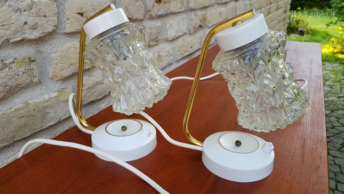 Vintažiniai mid century naktiniai šviestuvai - nuotraukos Nr. 22