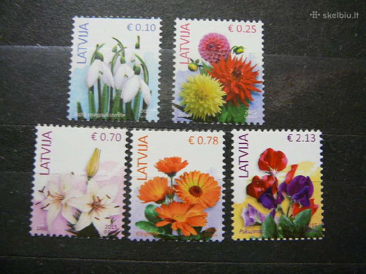 Latvija 2015 Geles Mnh llt929