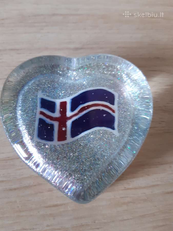 Stiklinis suvenyras Iceland