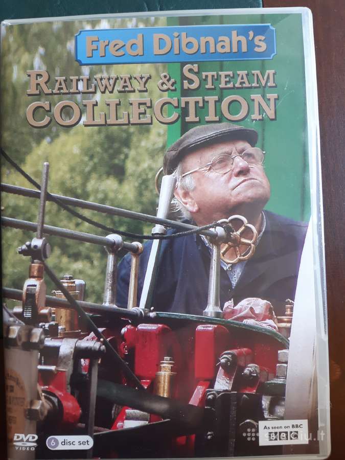 Fred Dibnah Railway&steam Collection 6 Dvd diskai