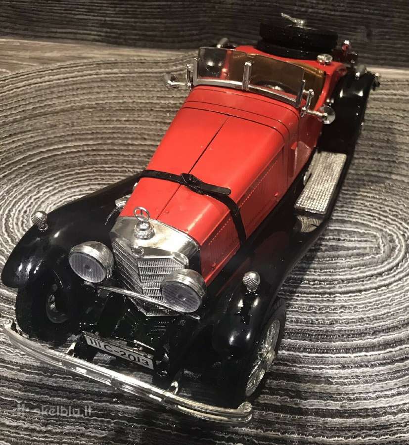Mercedes Benz Ssk 1928 1:18 Diecast Modelis