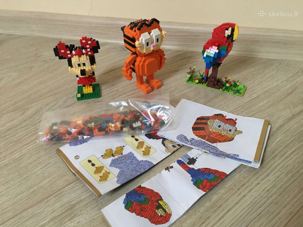 3 smulkūs lego statulėlės
