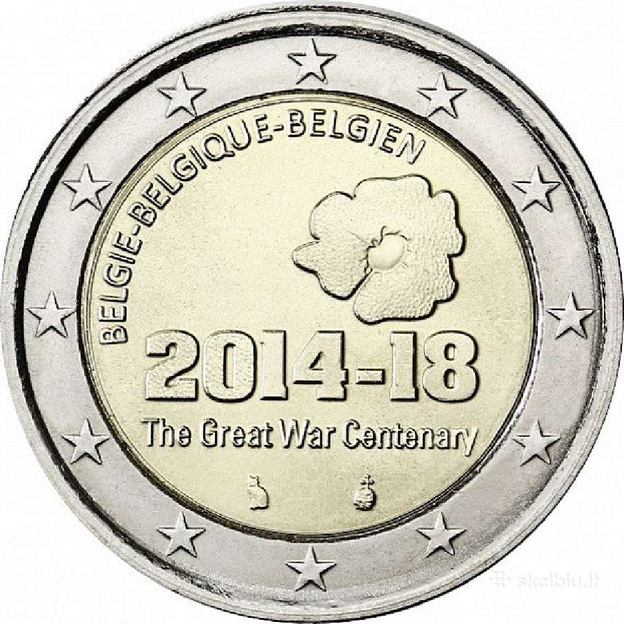 Belgijos proginės euro monetos - nuotraukos Nr. 28
