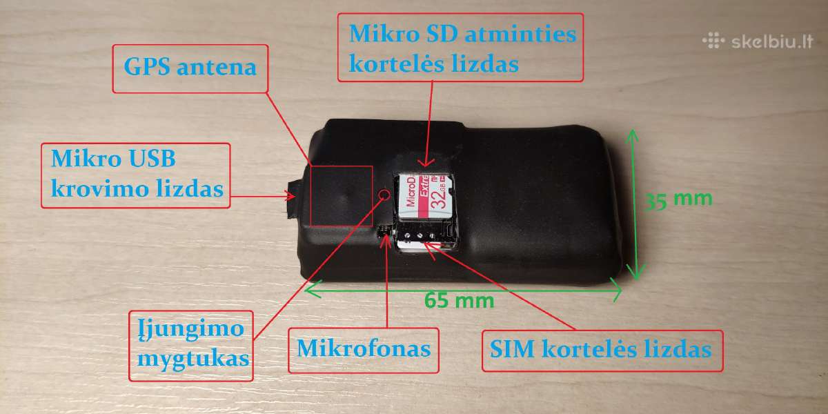 Nuotolinis Diktofonas su tiesioginiu klausymu - nuotraukos Nr. 4