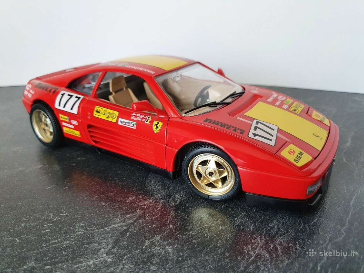 Ferrari 348 TB 1:18 modelis diecast burago modelia - nuotraukos Nr. 3