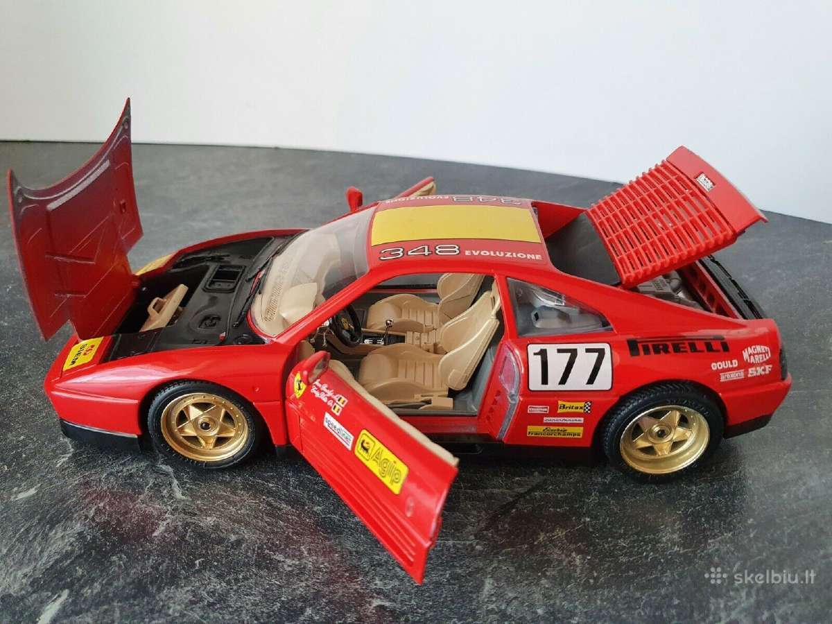 Ferrari 348 TB 1:18 modelis diecast burago modelia - nuotraukos Nr. 5
