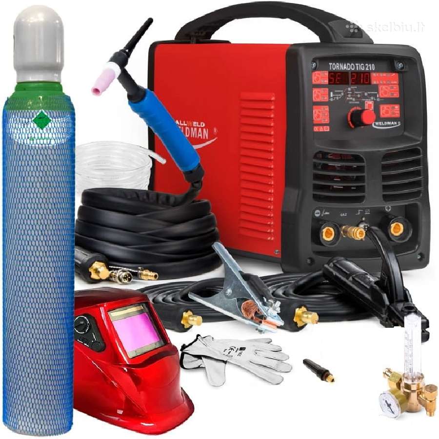 Tig Aliuminiui Tornado Tig 210 Ac/dc Hf Puls - nuotraukos Nr. 2