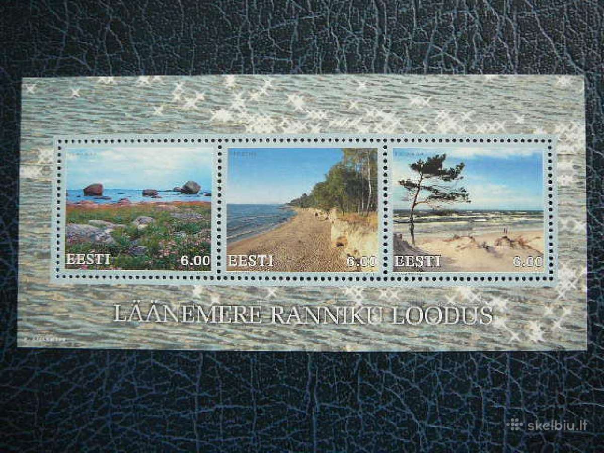 Baltijos jūra Estija Lietuva 2001 Mnh es416