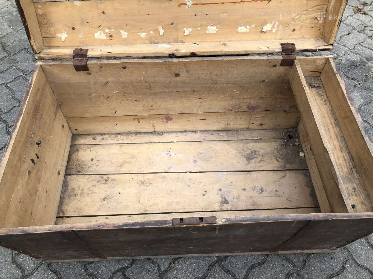 Senovinės Smetonos laikų skrynios - nuotraukos Nr. 5