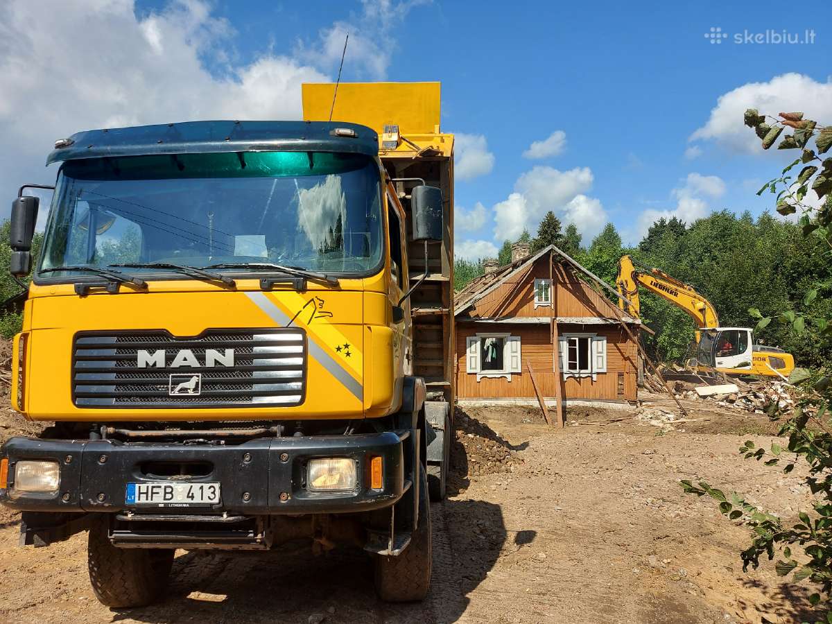 Ekskavatorius nuoma žvyras smėlis juodžemis skalda - nuotraukos Nr. 14