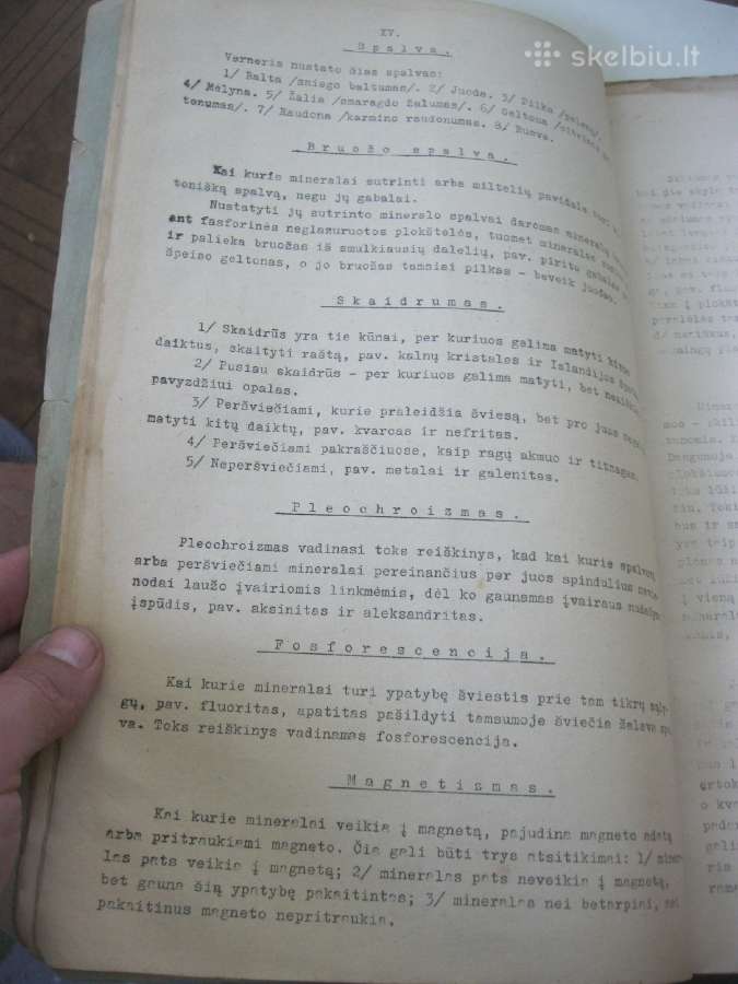 Mineralams apibūdinti vadovėlis 1933 m. Kaunas - nuotraukos Nr. 4