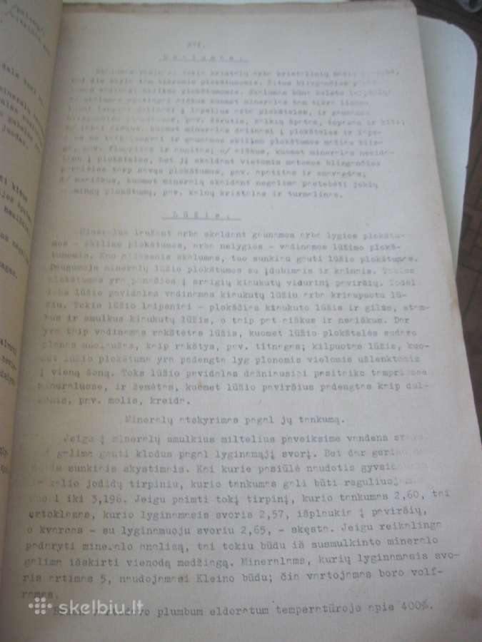 Mineralams apibūdinti vadovėlis 1933 m. Kaunas - nuotraukos Nr. 5