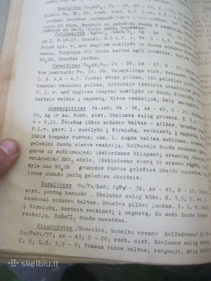 Mineralams apibūdinti vadovėlis 1933 m. Kaunas - nuotraukos Nr. 6