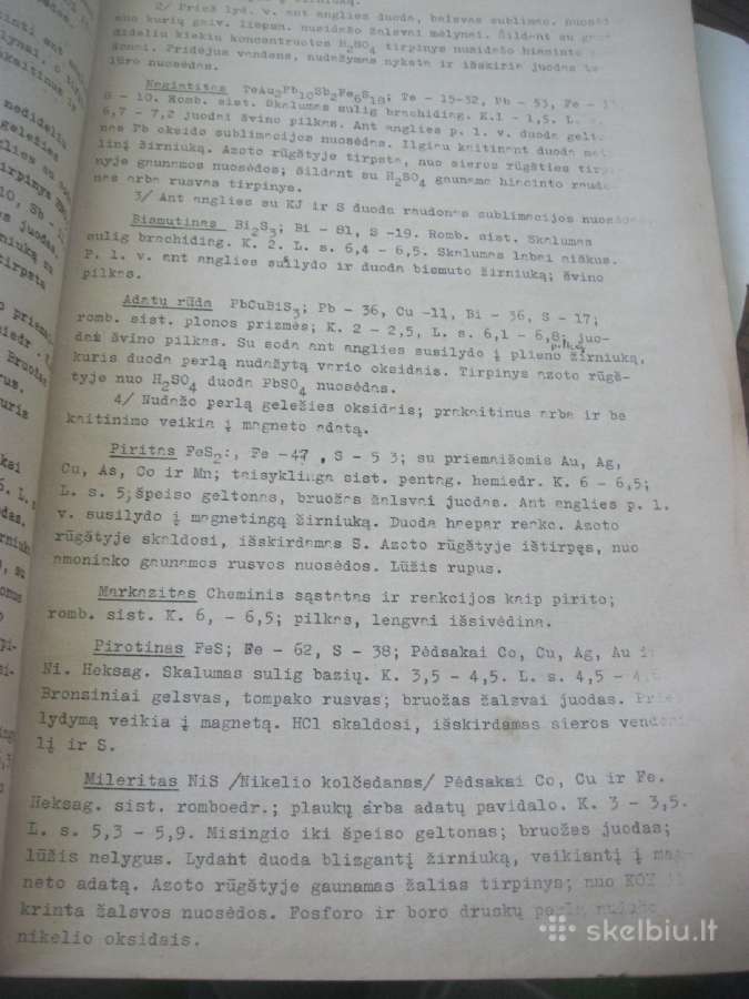 Mineralams apibūdinti vadovėlis 1933 m. Kaunas - nuotraukos Nr. 7