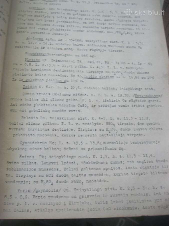 Mineralams apibūdinti vadovėlis 1933 m. Kaunas - nuotraukos Nr. 8