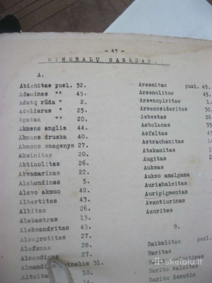Mineralams apibūdinti vadovėlis 1933 m. Kaunas - nuotraukos Nr. 9