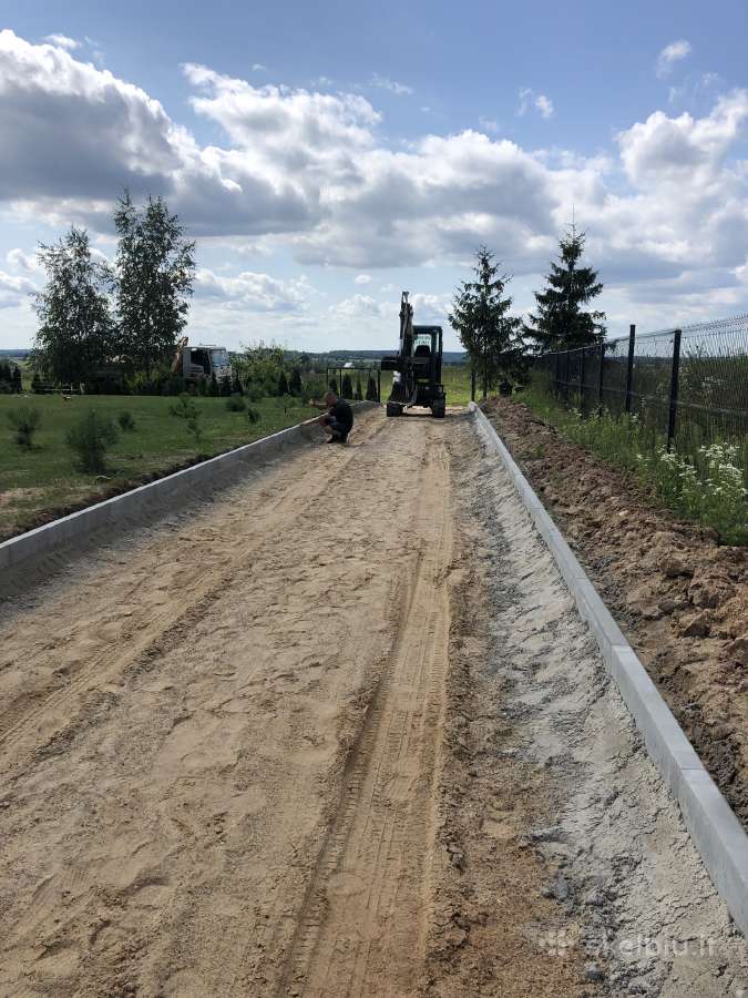 Žemės kasimo darbai mini ekskavatorium 3.8t - nuotraukos Nr. 23