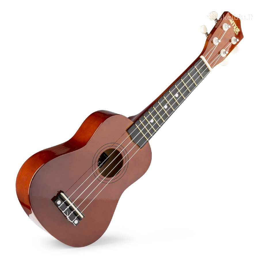 Ukulele rinkinys soprano 21" tamsus medis - nuotraukos Nr. 5