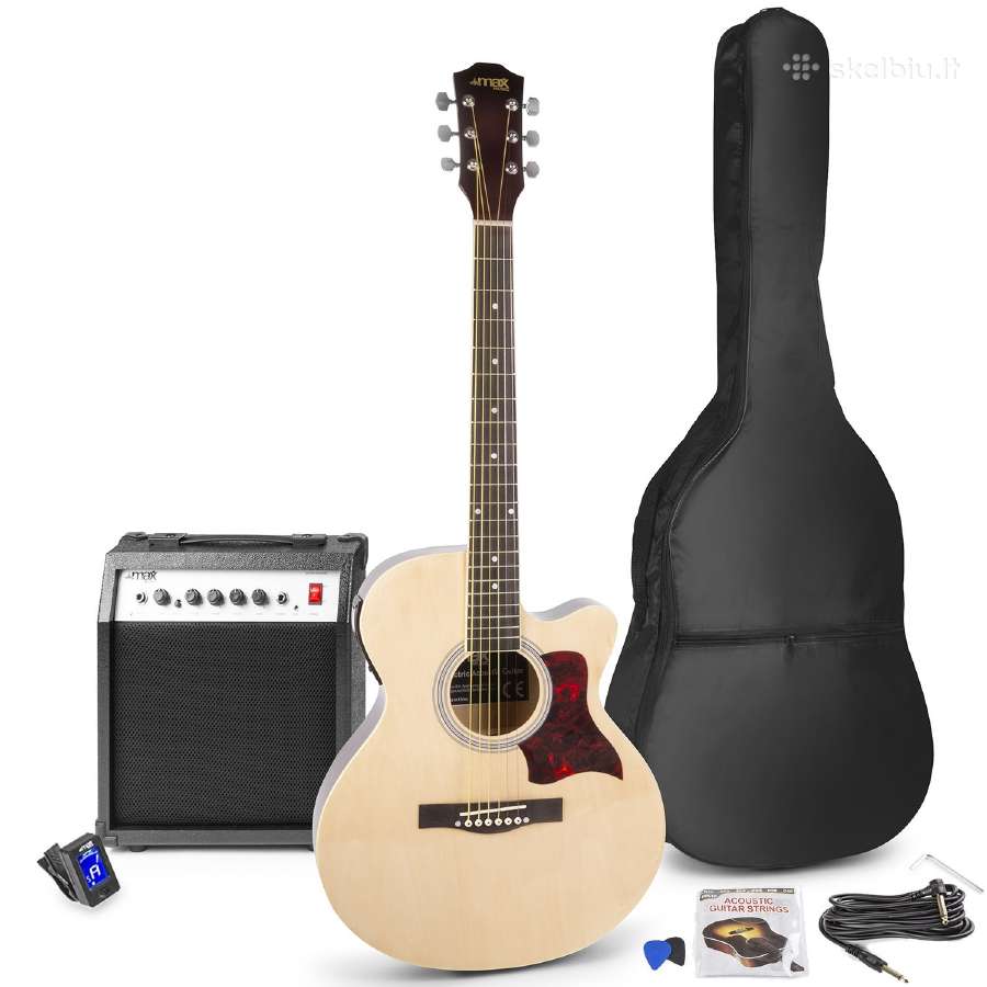 Max Showkit Elektro-akustinė gitara - rinkinys