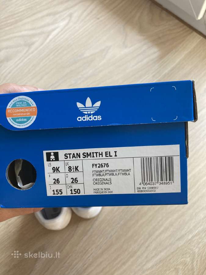 Balti Adidas Stan Smith sportbatukai - nuotraukos Nr. 7
