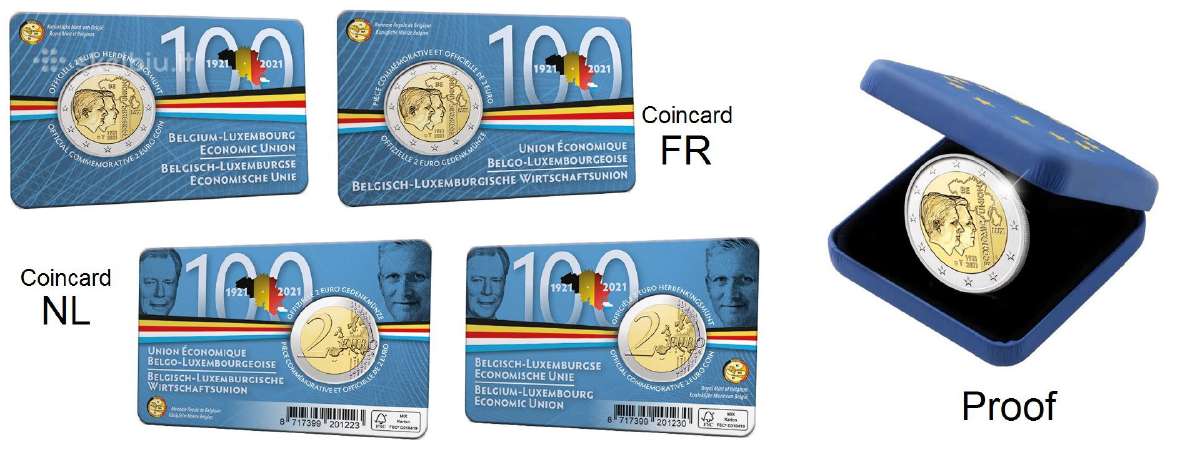 Belgijos rinkinys 2017 su proginėmis monetomis - nuotraukos Nr. 4